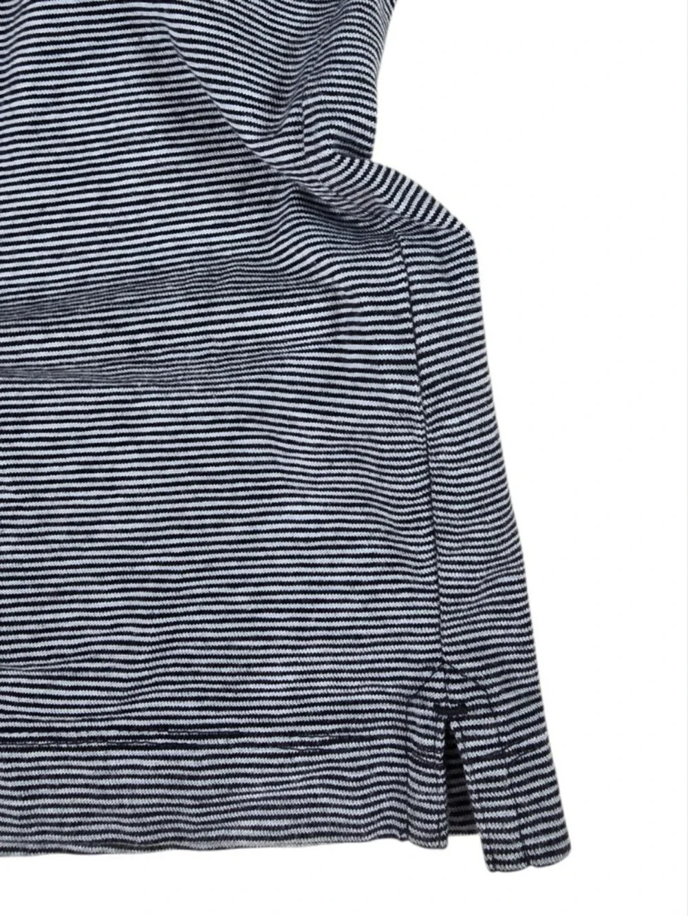 Banana Republic Luxury Touch Standard Fit Short Sleeve Polo Shirt Striped Large